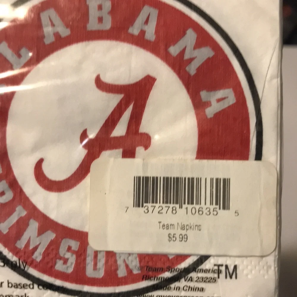 NIP Set/4 Alabama Napkins